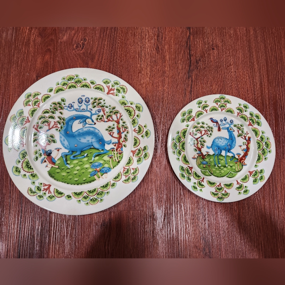 Satumetsaby Iittala Klaus Haapaniemi Plates Salad 22cm Set of 2